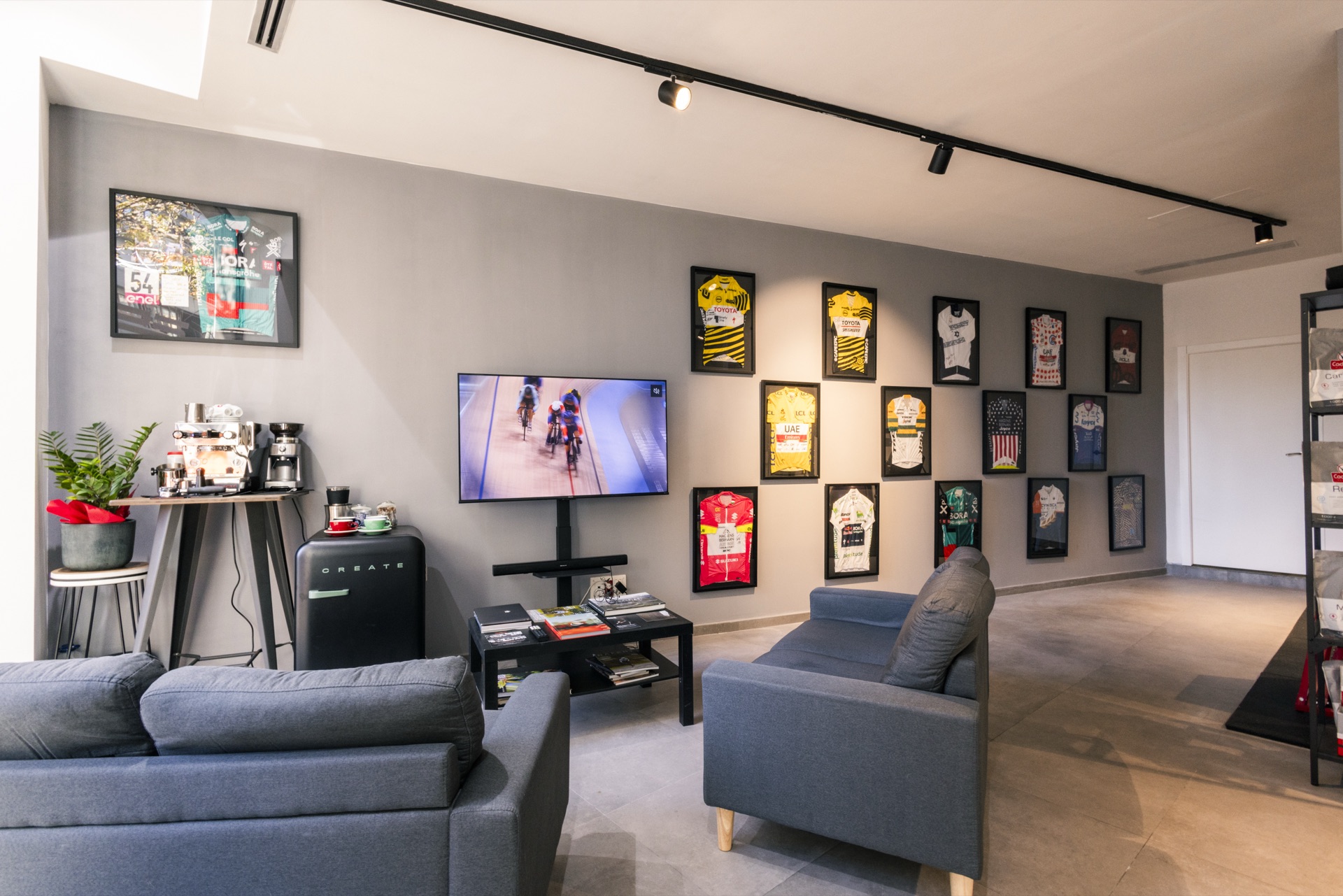The S2S Girona reception — jersey wall